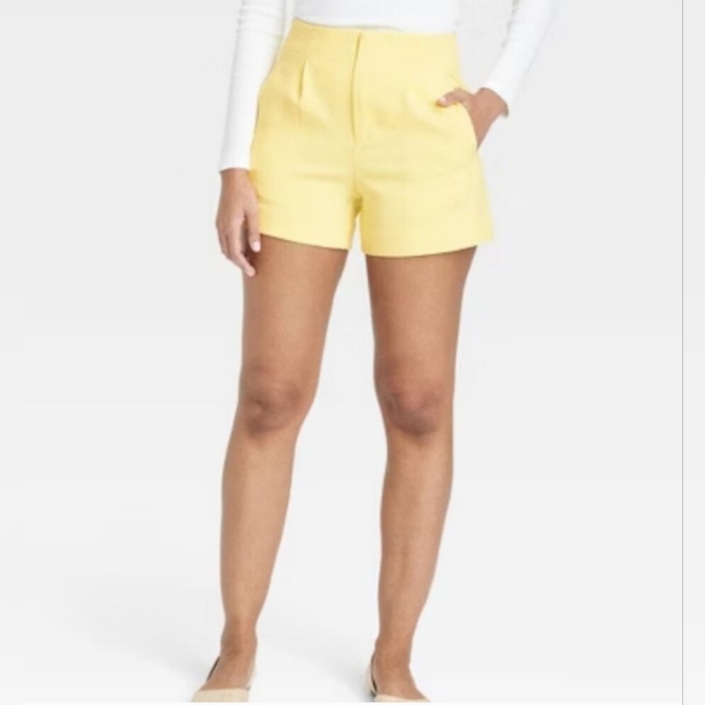 Women's High Rise Tailored Shorts - Picture 3 of 5